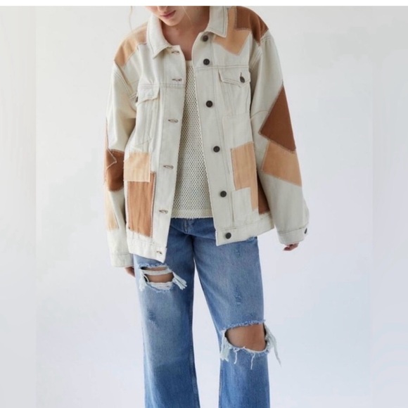 Urban Outfitters Jackets & Blazers - Urban Outfitters Colorblock Jean Jacket
